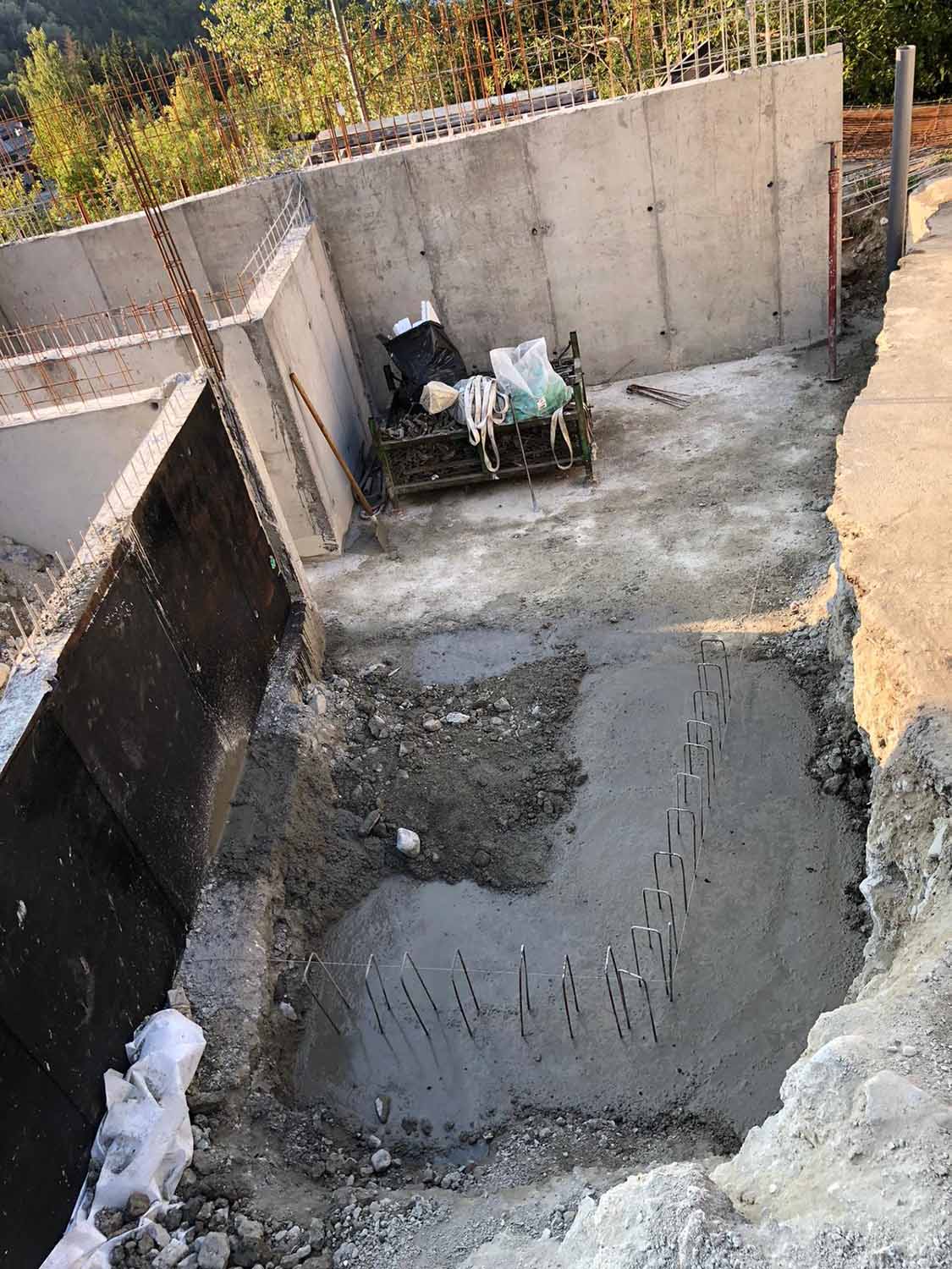 photo de travaux de gros oeuvres pour la construction d'une maison