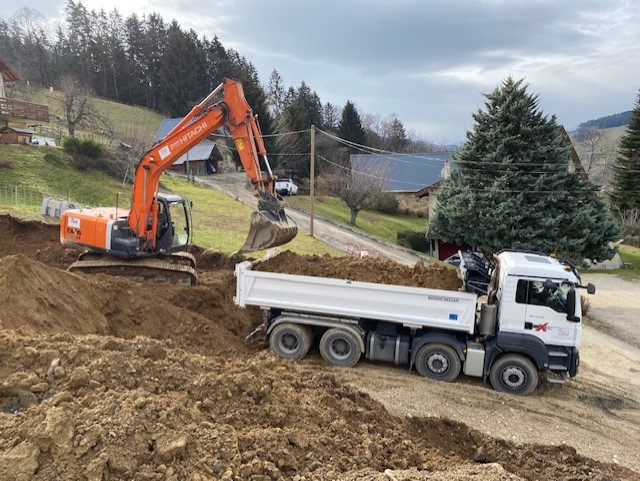Photo d'un chantier de terrassement